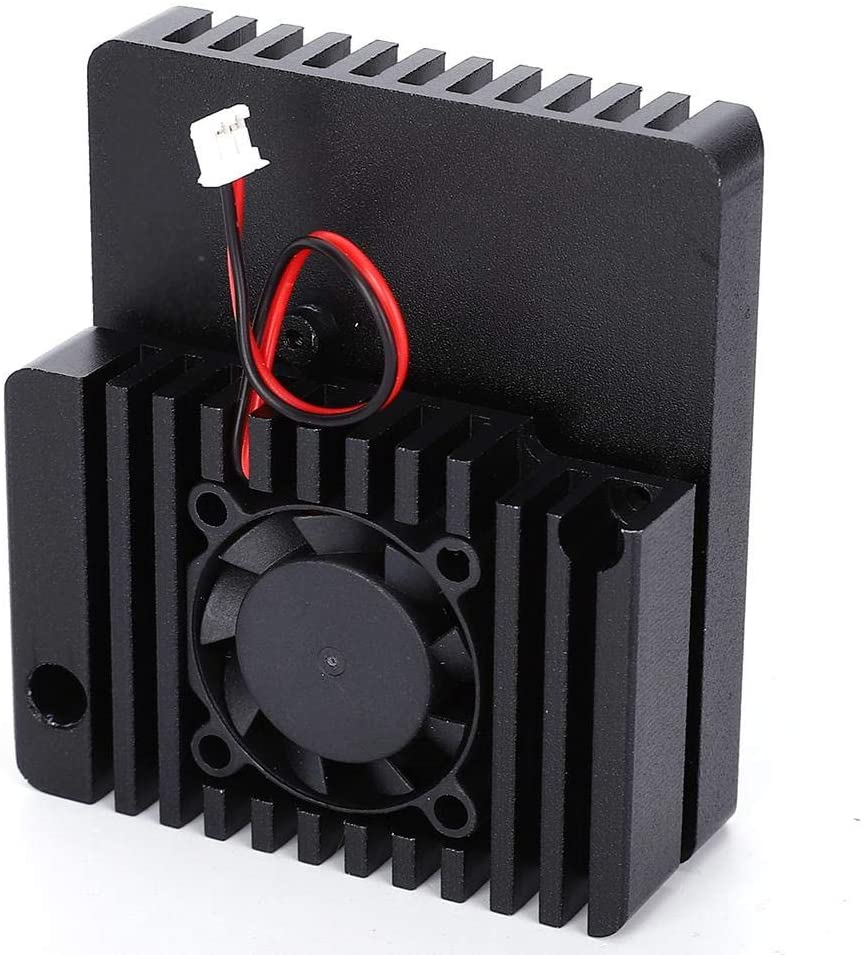 Aluminum Alloy Mini Router Case with Cooling Fan Accessory for NanoPi R2S